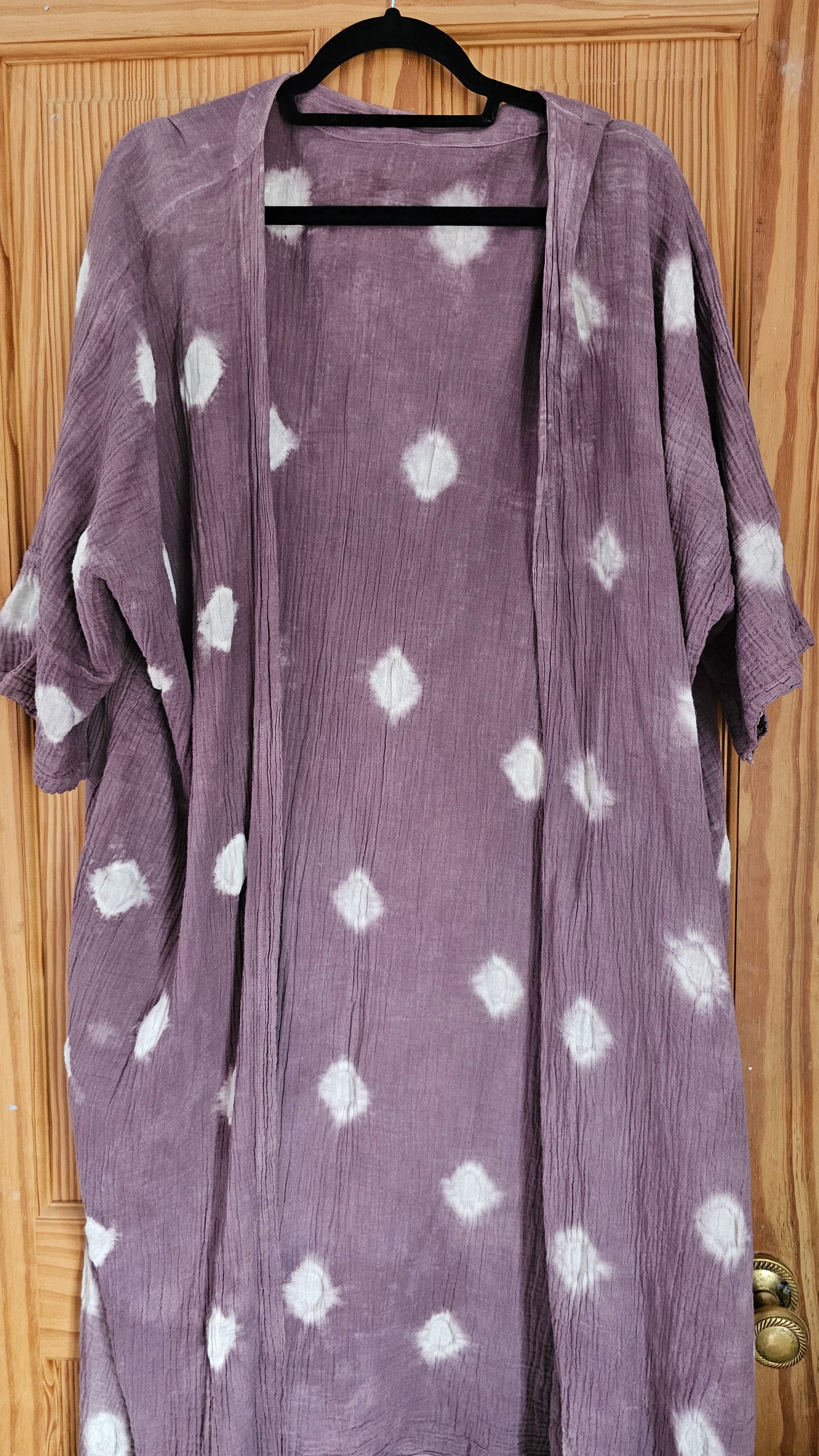 Mauve Tie Dye Long Jacket